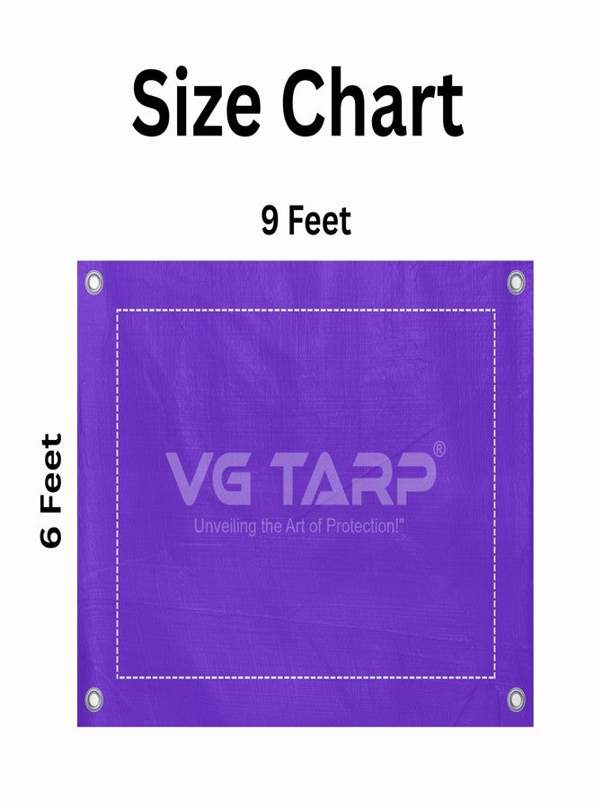 VG TARP PUR/WHI غطاء من القماش المشمع 6X9 - Image 5